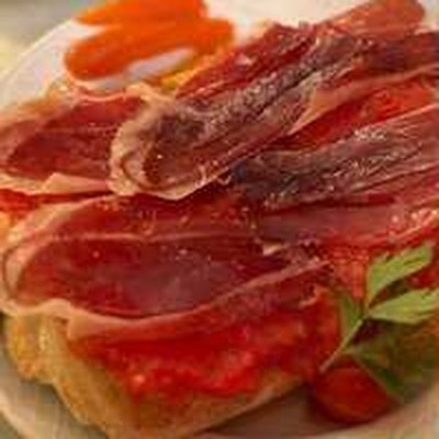 Rebanada de jamón ibérico